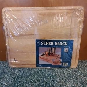 Reversible super block cutting board